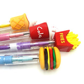 McDonald Themed Bullet-Sikka Lead Pencils Burger, Coke, Fries